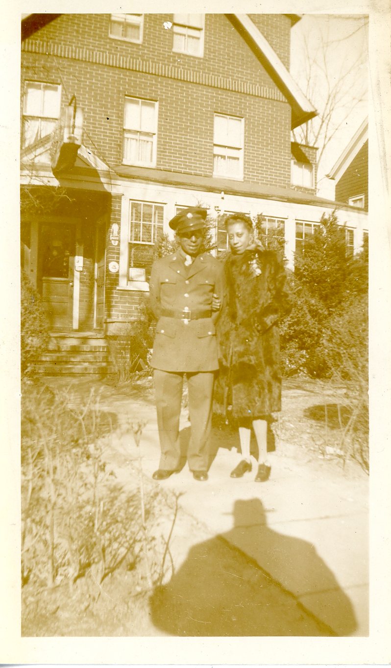 Jane and Raymond Whittaker outside unknown location