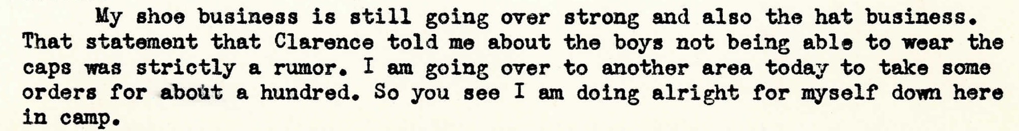 Excerpt from the second letter to Jane from January 18th, 1943.