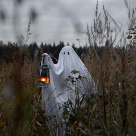 Ghost with a lantern